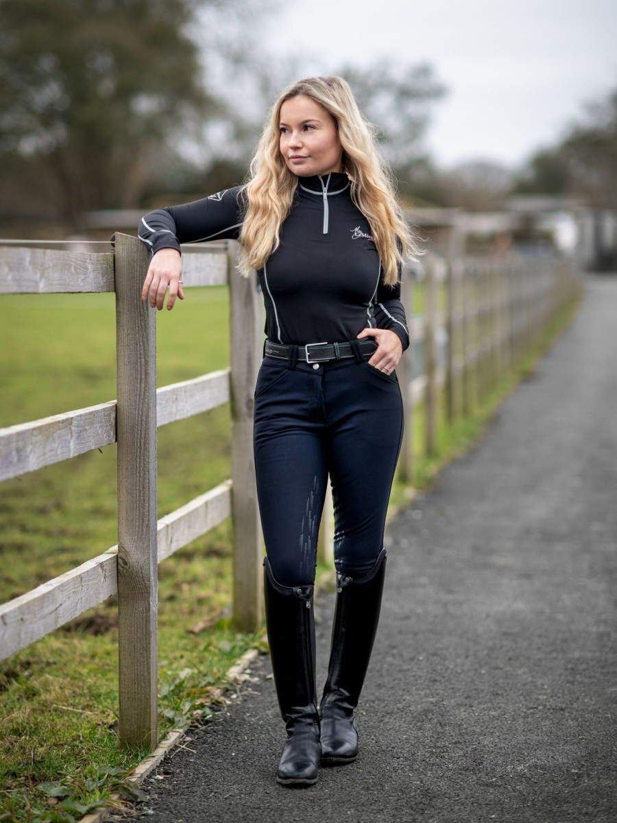 Clothing LeMieux Breeches & Jodhpurs | Drytex Waterproof Breeches Black