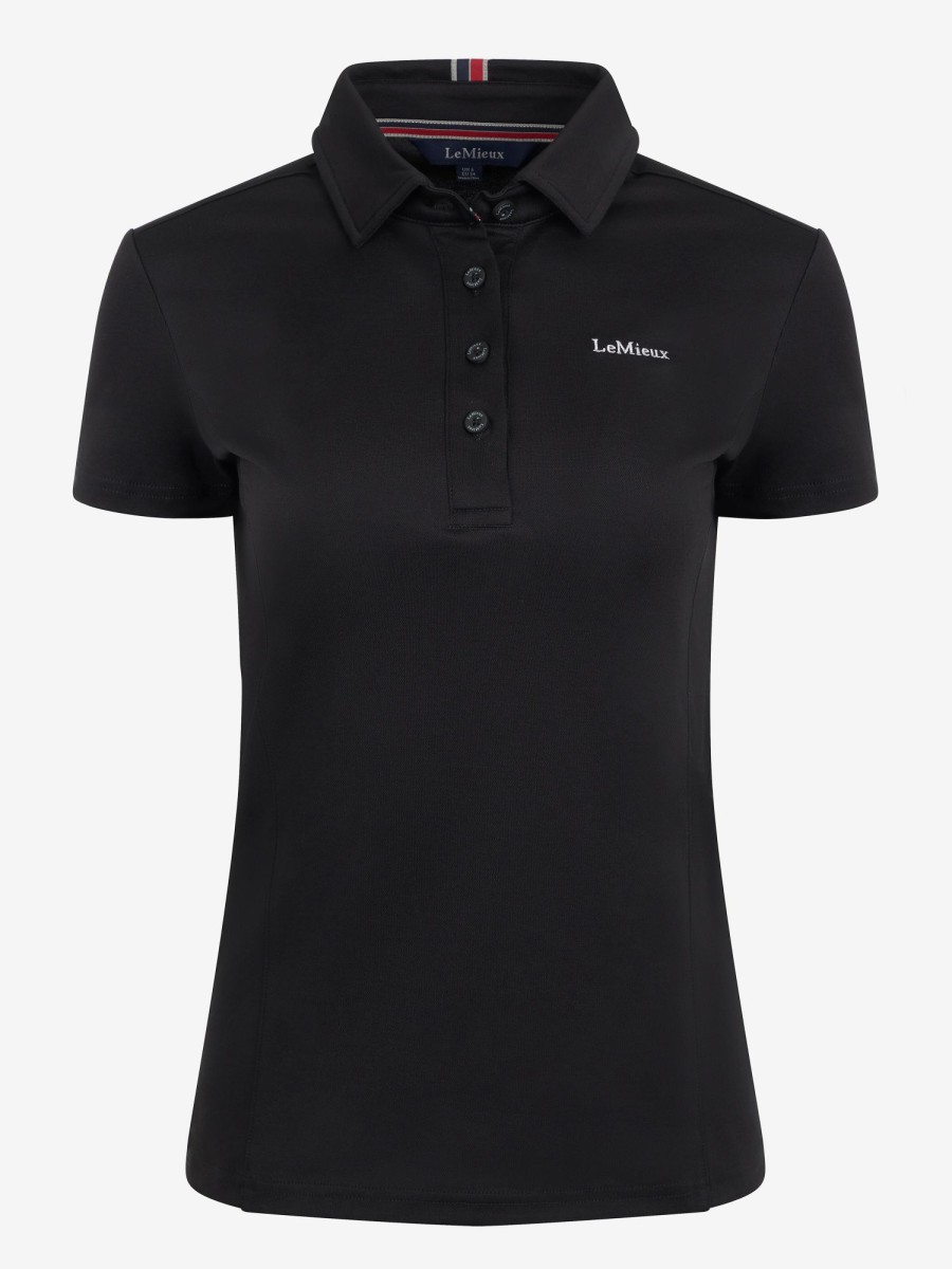 Clothing LeMieux Tops | Ladies Elite Polo Shirt Black