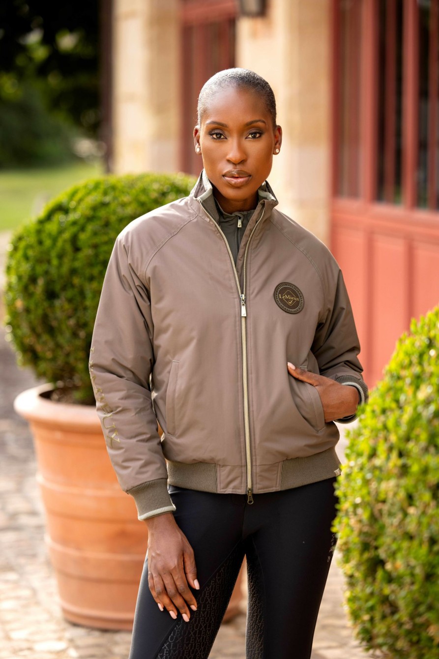 Clothing LeMieux Coats & Jackets | Elite Crew Jacket Walnut