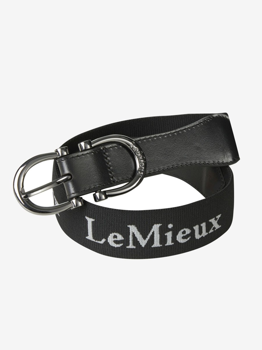 Clothing LeMieux Competition Wear | Elasticated Belt Black