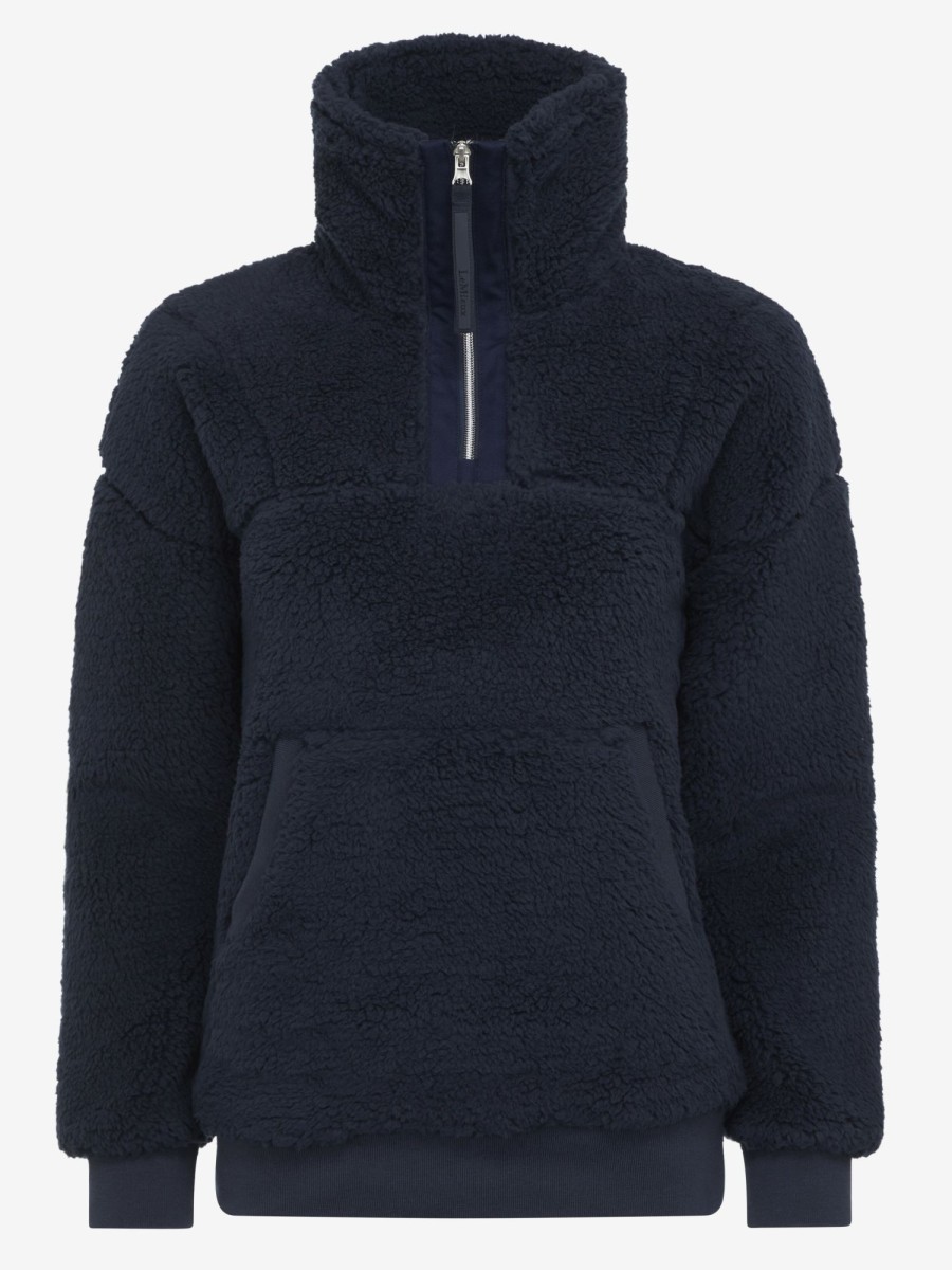 Clothing LeMieux Hoodies & Jumpers | Tara Teddy Fleece Navy