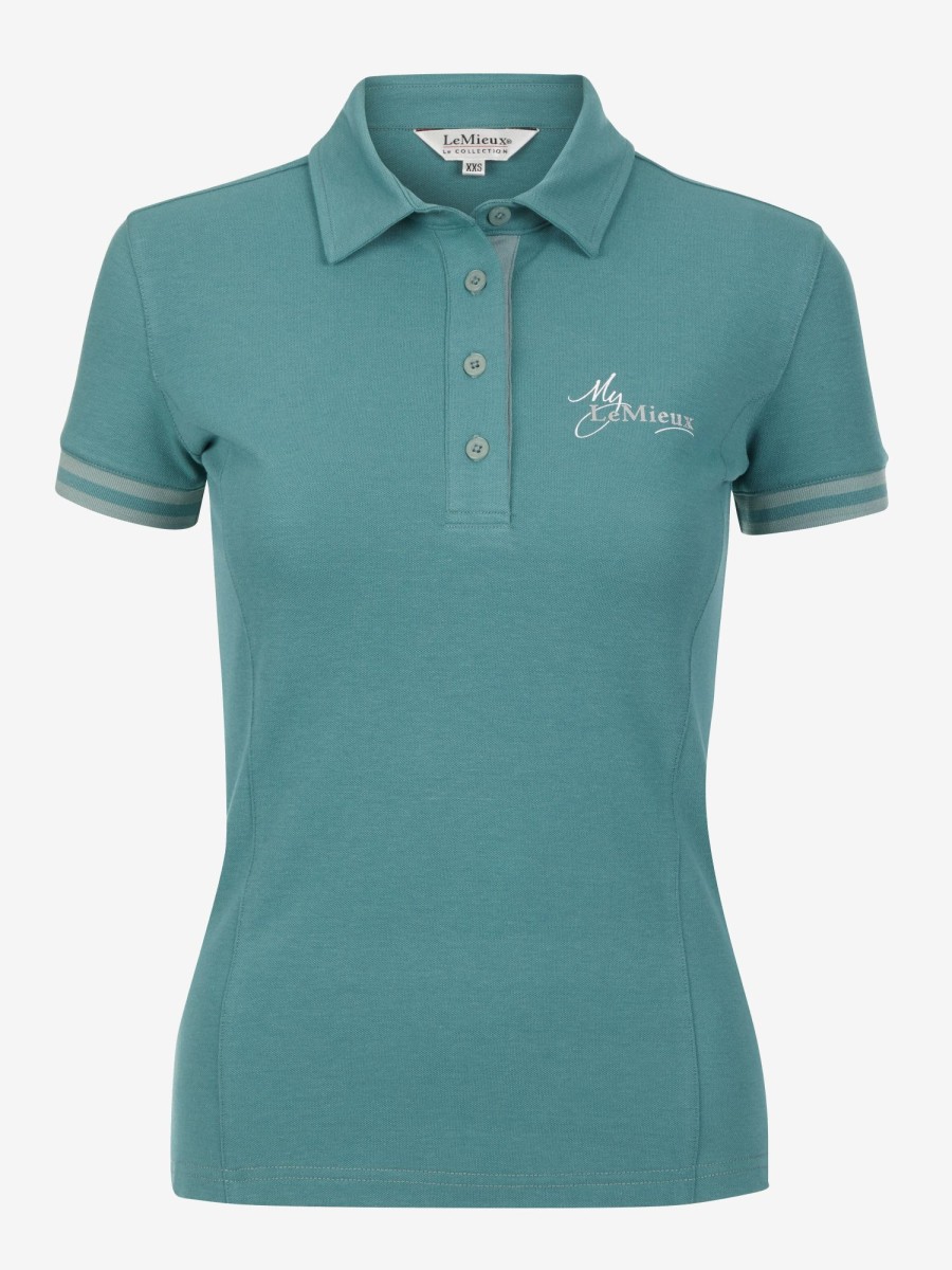 Clothing LeMieux Tops | Polo Shirt Sage