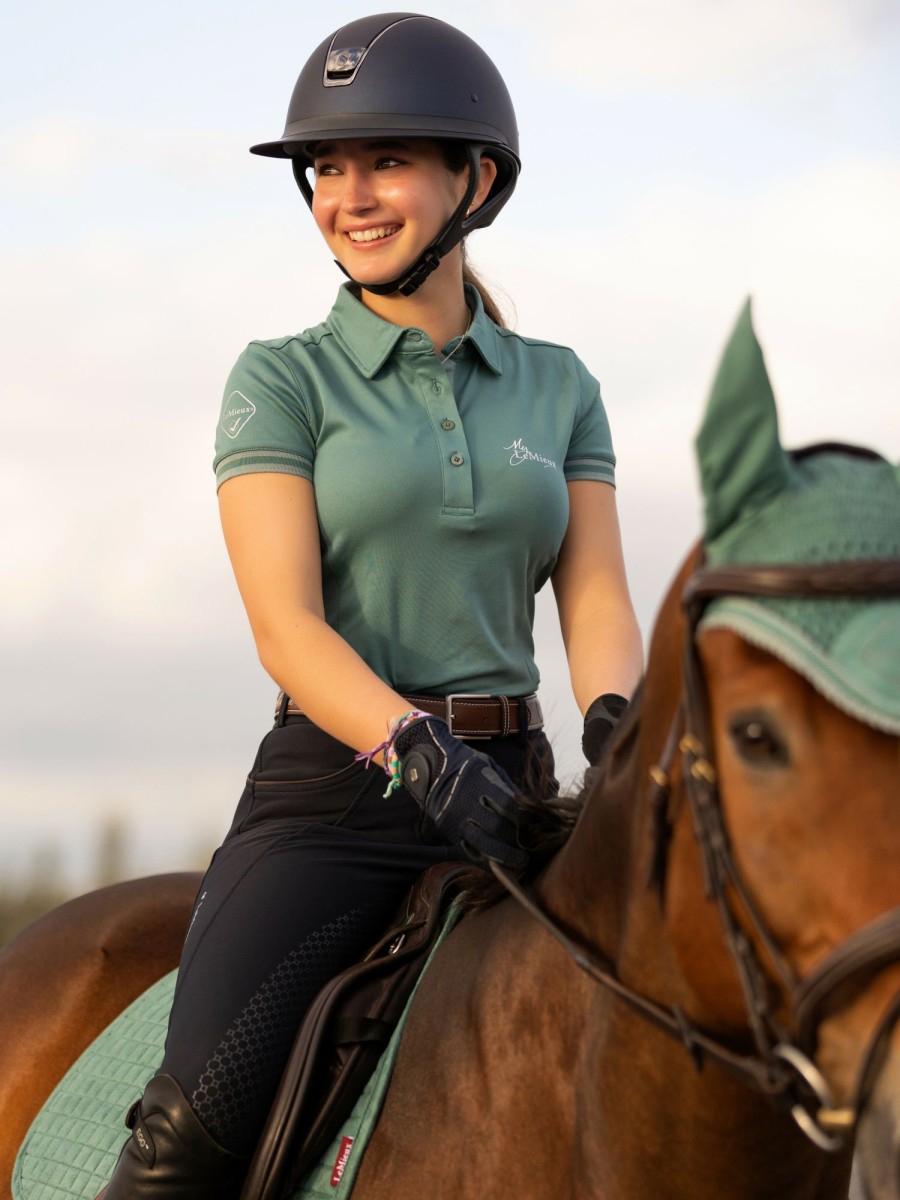 Clothing LeMieux Tops | Polo Shirt Sage