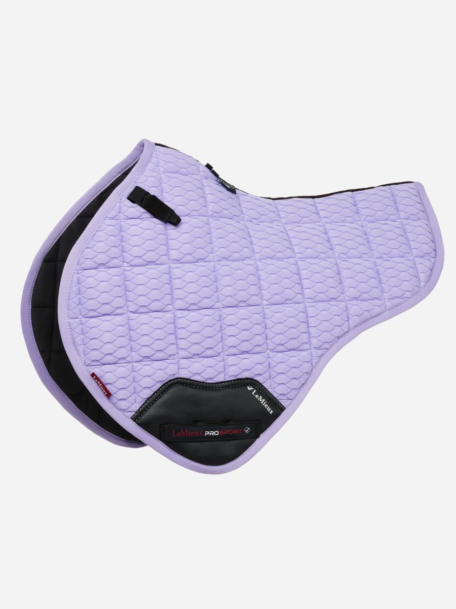 Saddle Pads LeMieux | Carbon Mesh Close Contact Half Square Wisteria Large