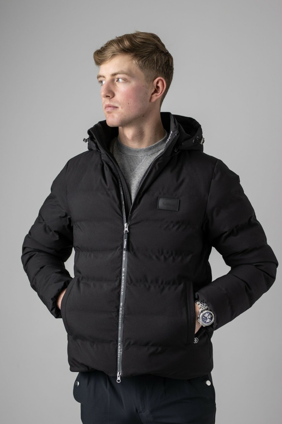 Clothing LeMieux Coats & Jackets | Mens Elite Waterproof Puffer Jacket Black