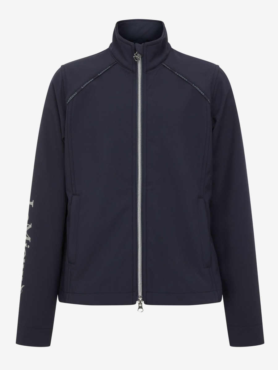 Clothing LeMieux Coats & Jackets | Young Rider Elite Soft Shell Jacket Navy