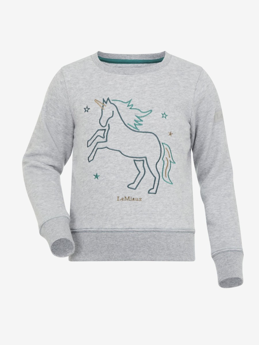 Clothing LeMieux Hoodies & Jumpers | Mini Camilla Crew Grey