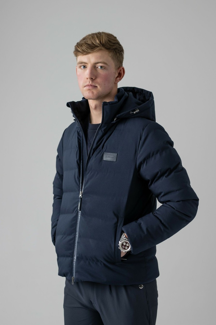 Clothing LeMieux Coats & Jackets | Mens Elite Waterproof Puffer Jacket Navy