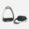 Horse LeMieux Stirrups & Leathers | Vector Balance Stirrup Carbon/Silver One Size