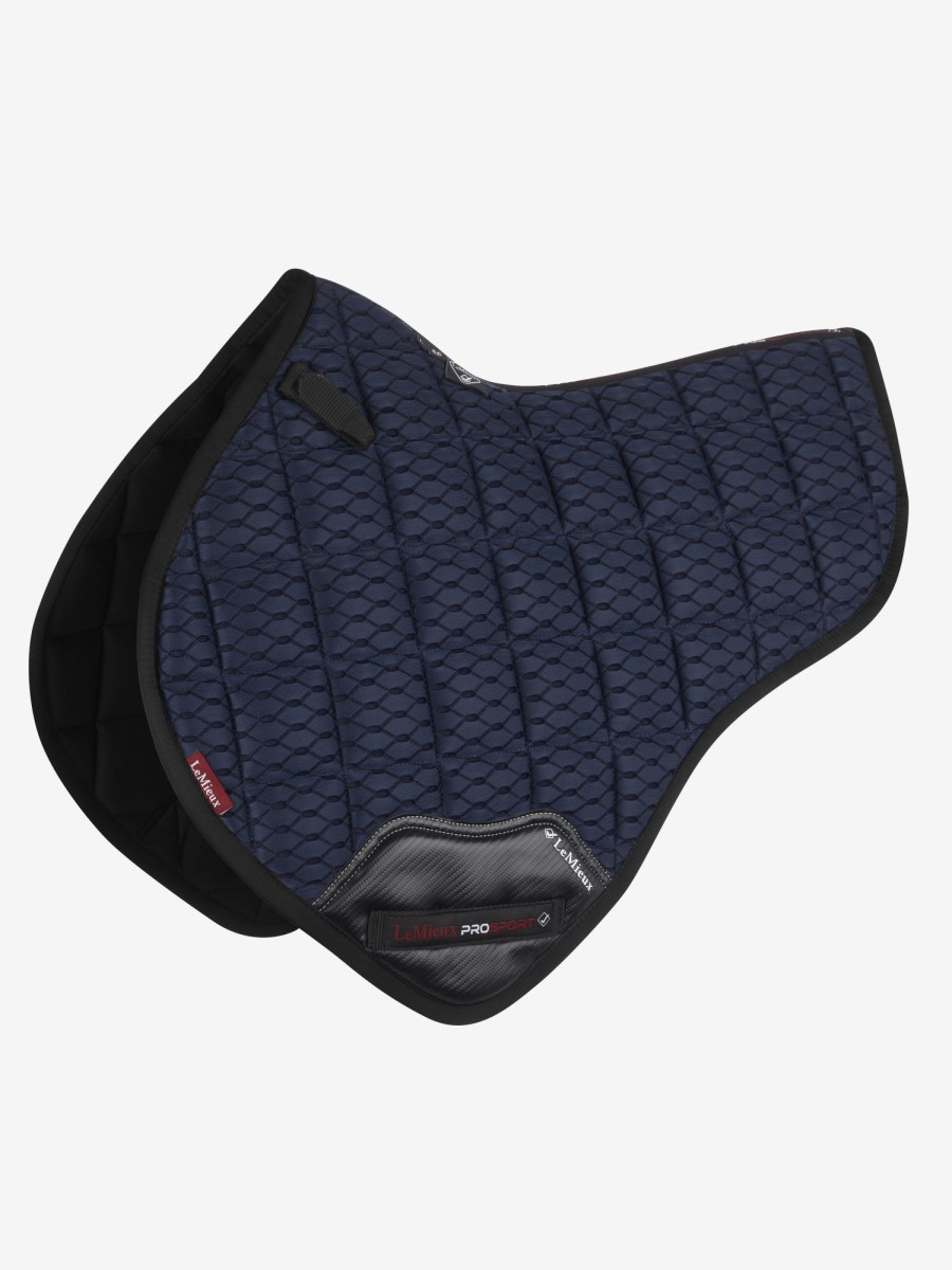 Saddle Pads LeMieux | Carbon Mesh Close Contact Half Square Navy Large