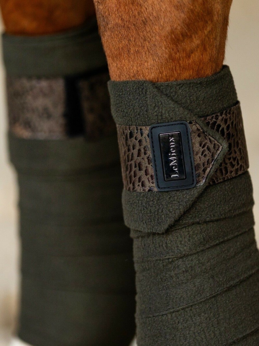 Horse LeMieux Patterned Polo Bandages | Adour Polo Bandages Oak