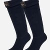 Clothing LeMieux Socks | Wellington Boot Sock Fleece Navy