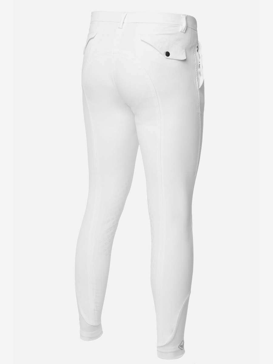 Clothing LeMieux Breeches | Mens Elite Classic Pleated Breech White