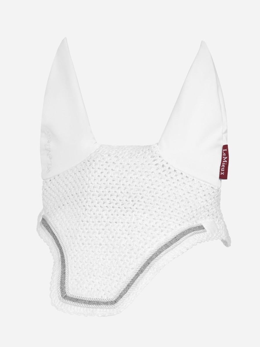 Horse LeMieux Crystal Fly Hoods | Crystal Fly Hood White