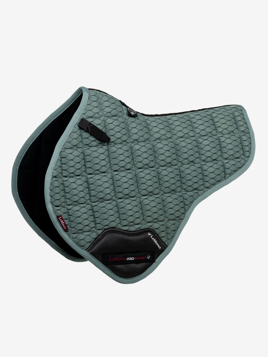 Saddle Pads LeMieux | Carbon Mesh Close Contact Half Square Sage Large