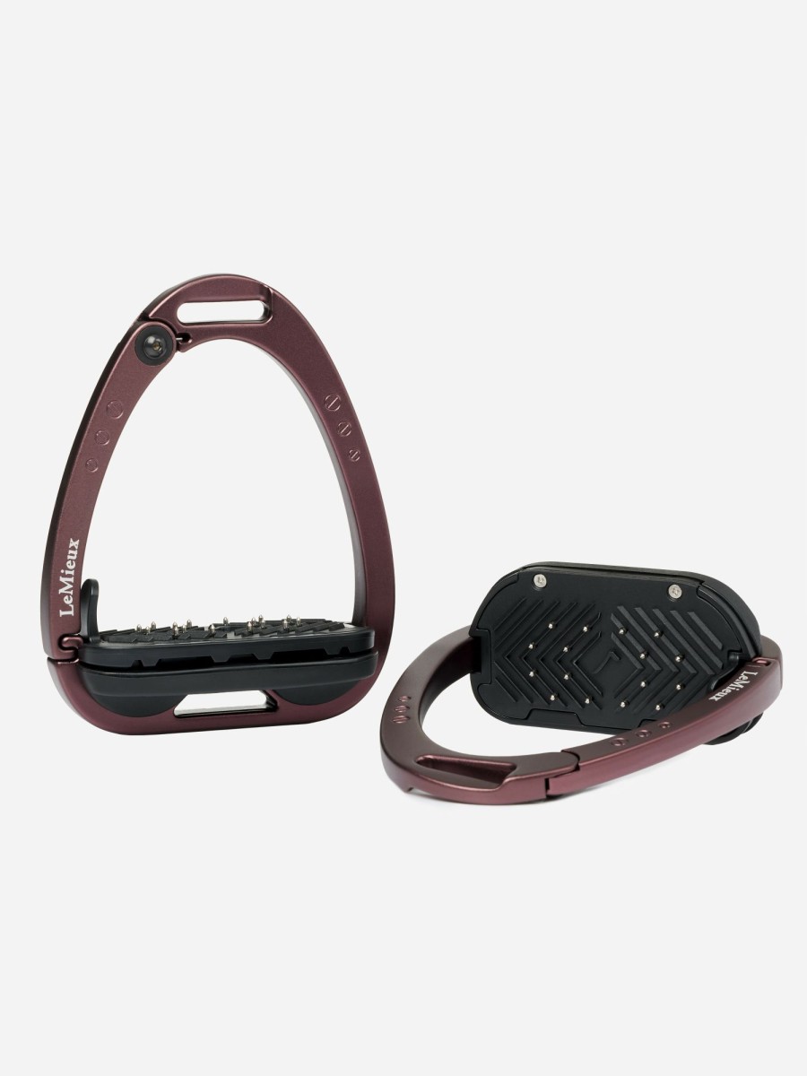 Horse LeMieux Stirrups & Leathers | Vector Balance Stirrup Auburn One Size