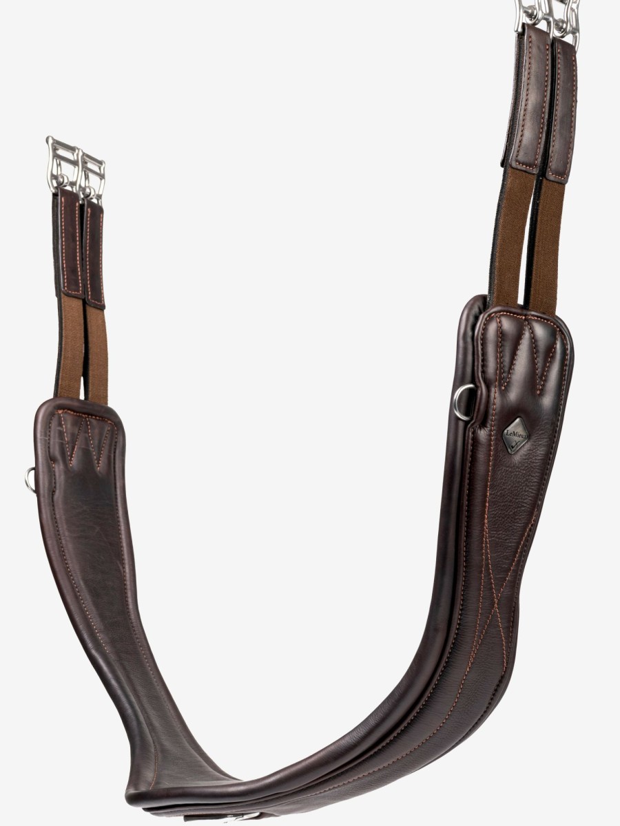 Horse LeMieux Girths | Gel-Tek Anatomic Jumping Girth Brown