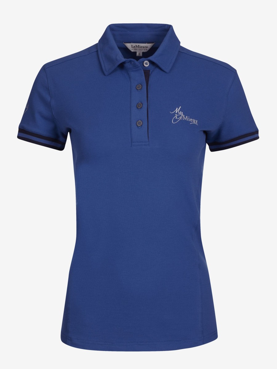 Clothing LeMieux Tops | Polo Shirt Benetton Blue