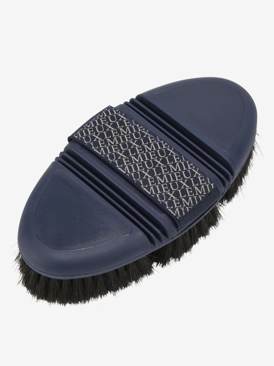 Horse LeMieux Brushes | Flexi Horse Hair Body Brush Navy One Size