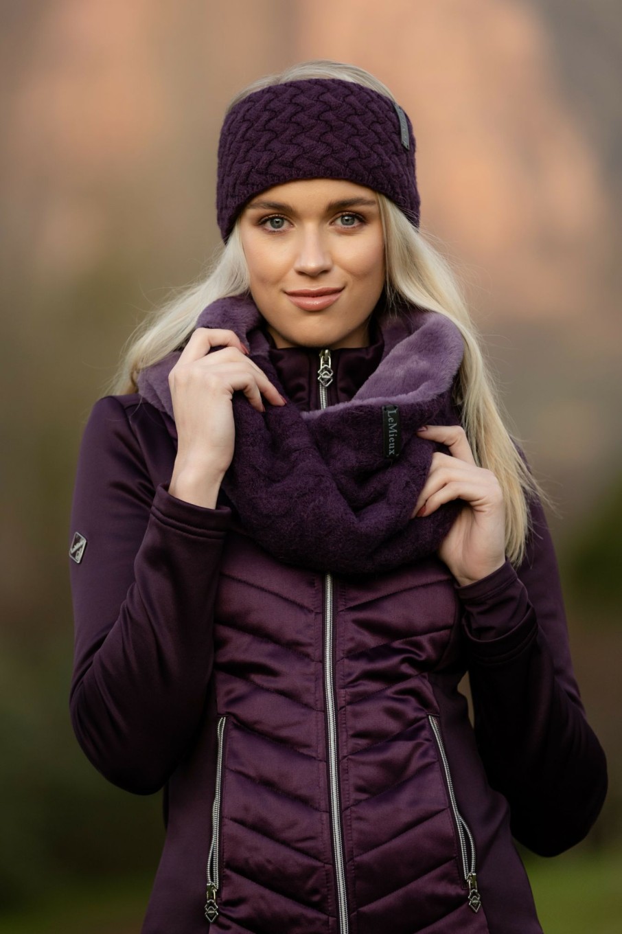 Clothing LeMieux Scarves & Snoods | Cable Knit Snood Fig One Size