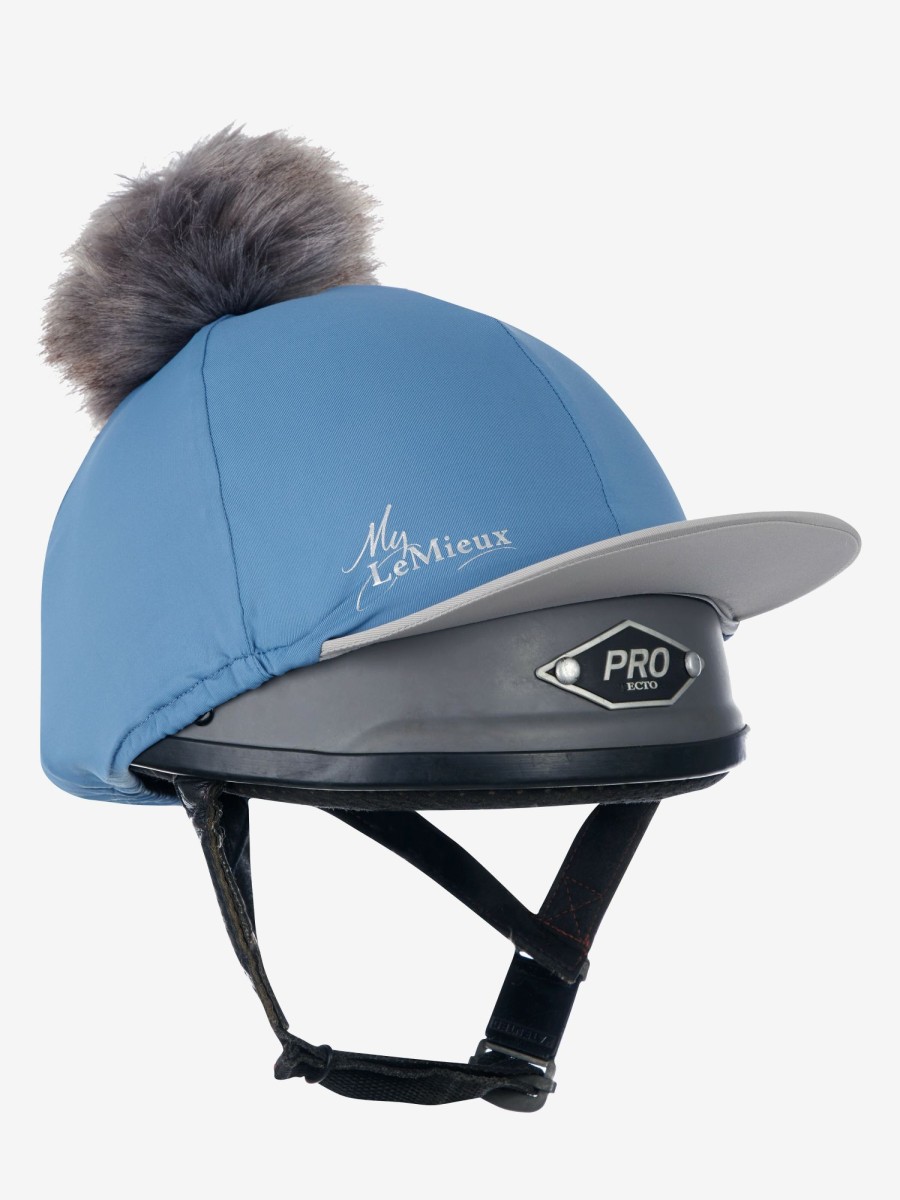 Clothing LeMieux Hat Silks | Pom Hat Silk Ice Blue One Size