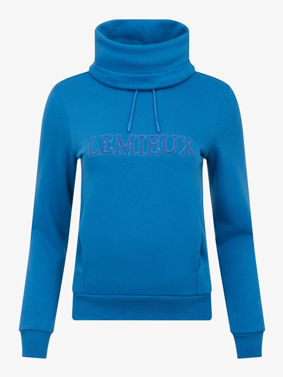 Clothing LeMieux Loungewear | Adele Funnel Neck Sweat Pacific