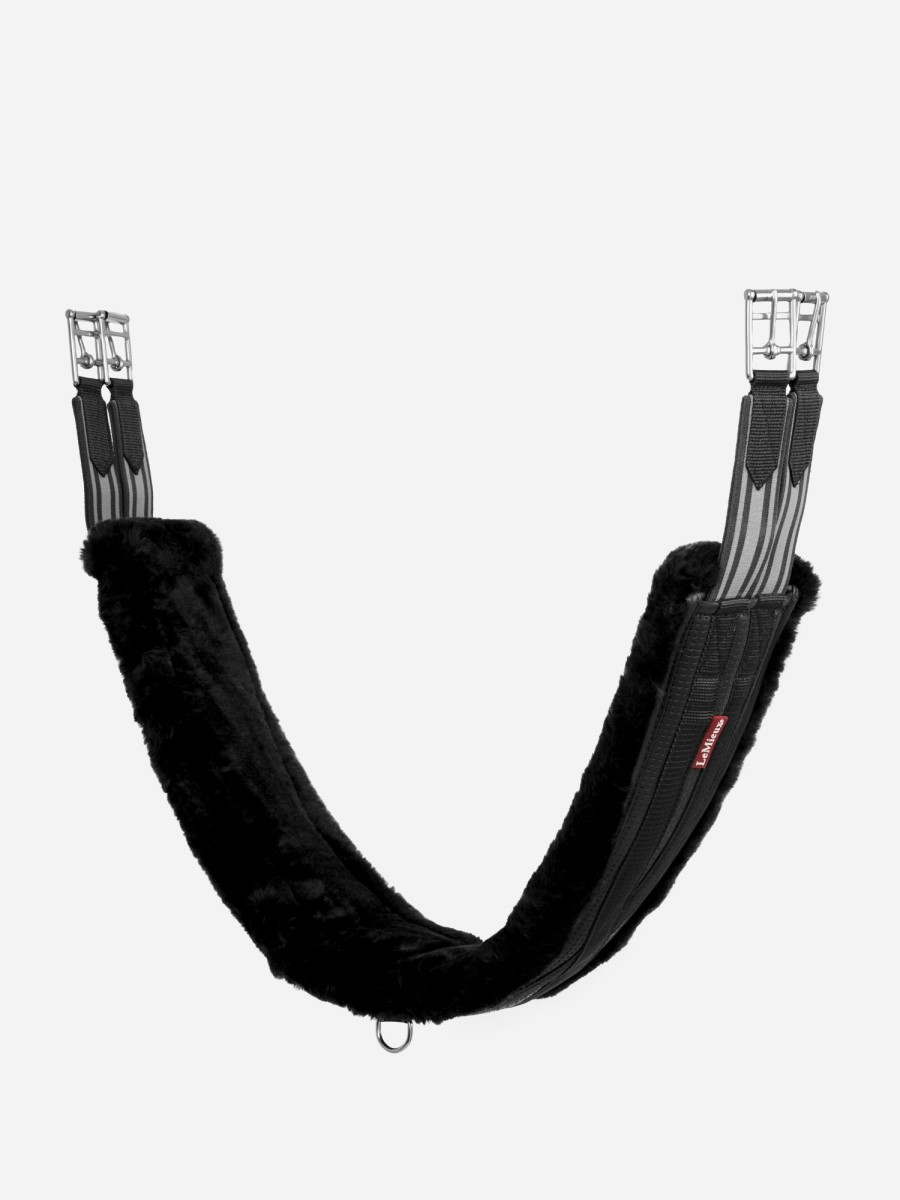 Horse LeMieux Girths | Fleece Lined Anatomic Girth Black/Black