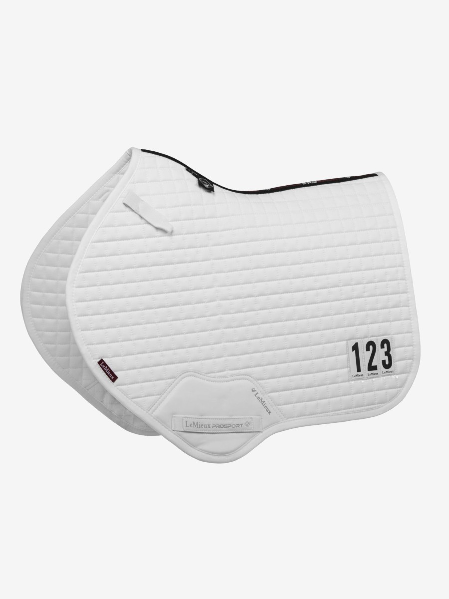 Saddle Pads LeMieux | Cotton Close Contact Competition Square White