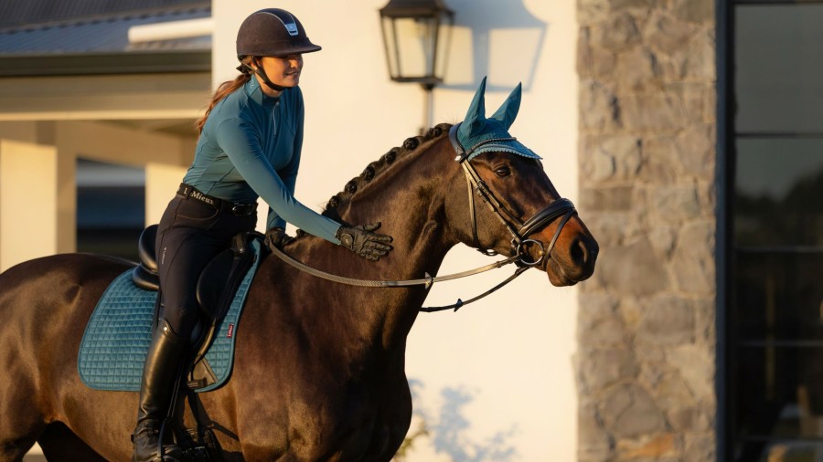 Saddle Pads LeMieux | Suede Dressage Square Marine