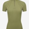 Clothing LeMieux Base Layers | Mia Mesh Short Sleeve Base Layer Moss