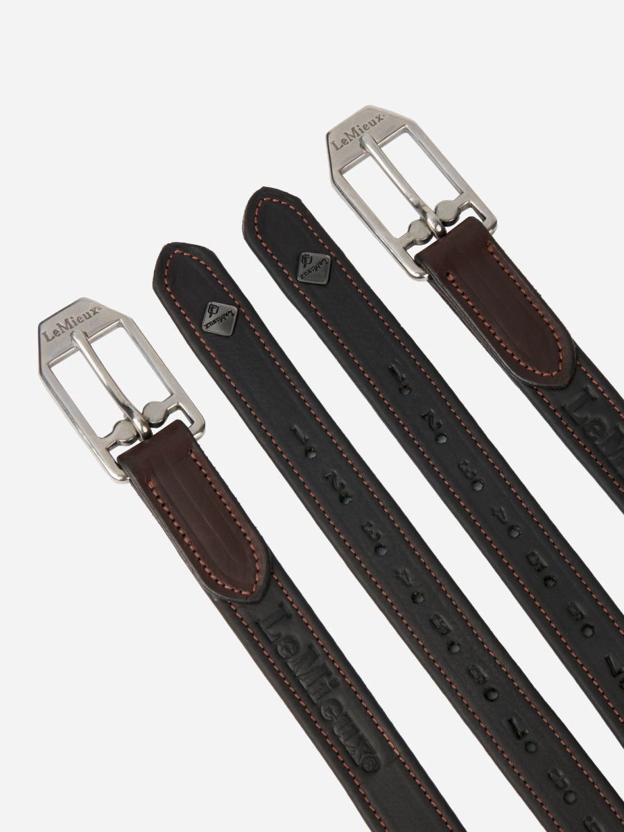 Horse LeMieux Stirrups & Leathers | Vector Stirrup Leather Brown