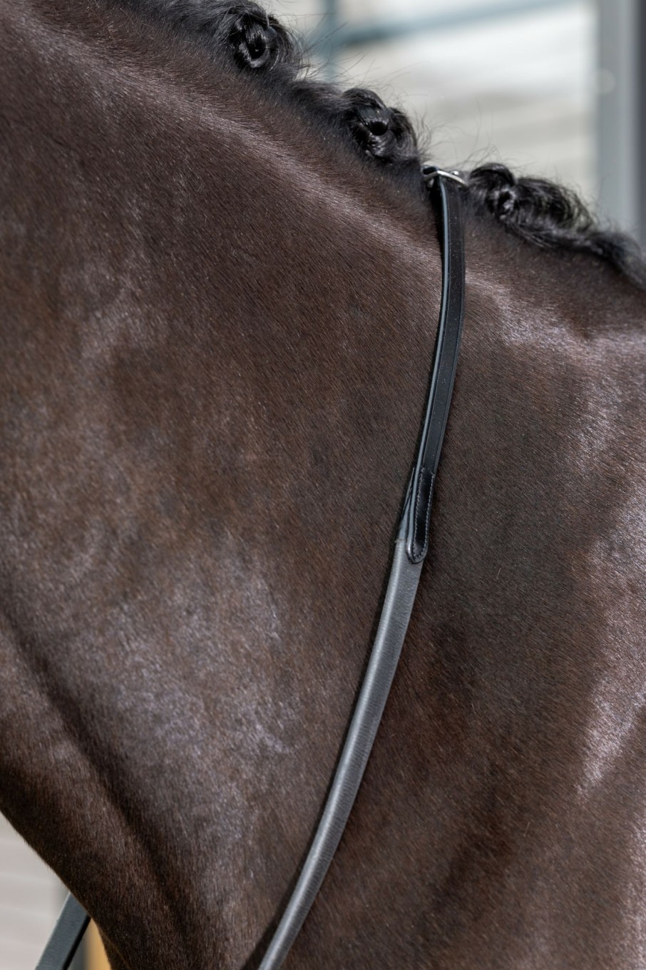 Horse LeMieux Reins | Kris Extreme Rubber Reins Black