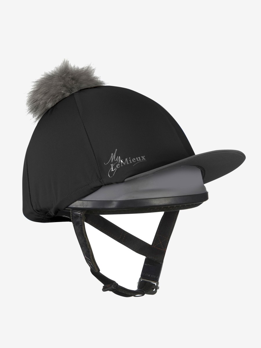 Clothing LeMieux Hat Silks | Pom Pom Black One Size