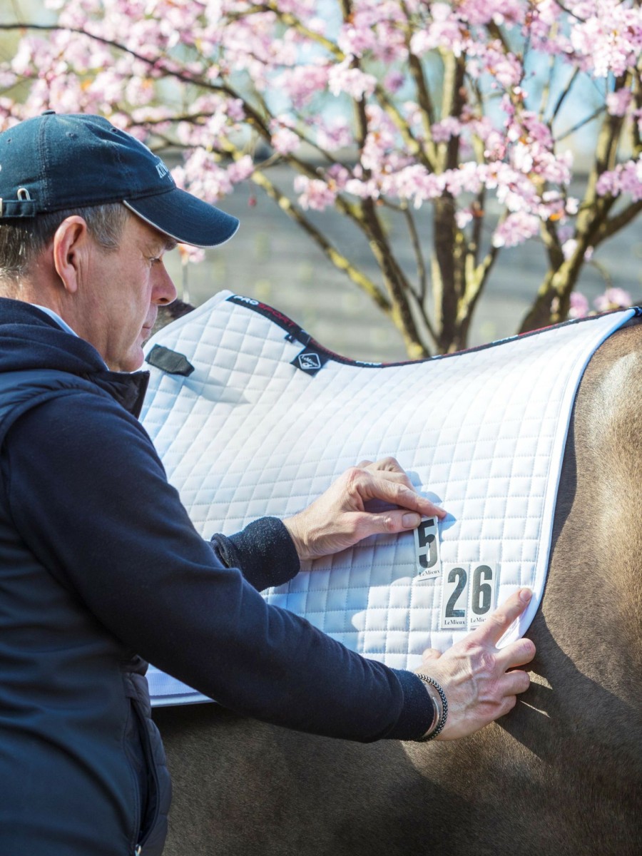 Saddle Pads LeMieux | Cotton Dressage Competition Square White