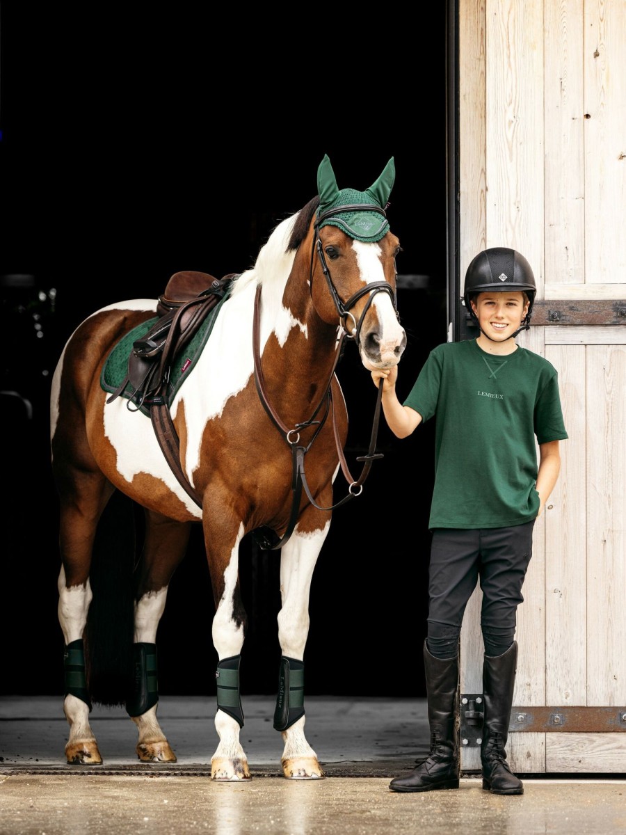 Clothing LeMieux Shirts & Tops | Lemieux Young Rider Boys T-Shirt Spruce