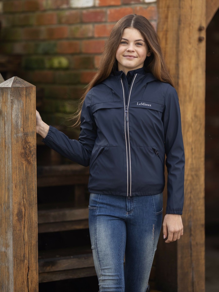 Clothing LeMieux Coats & Jackets | Young Rider Taylor Waterproof Jacket Navy