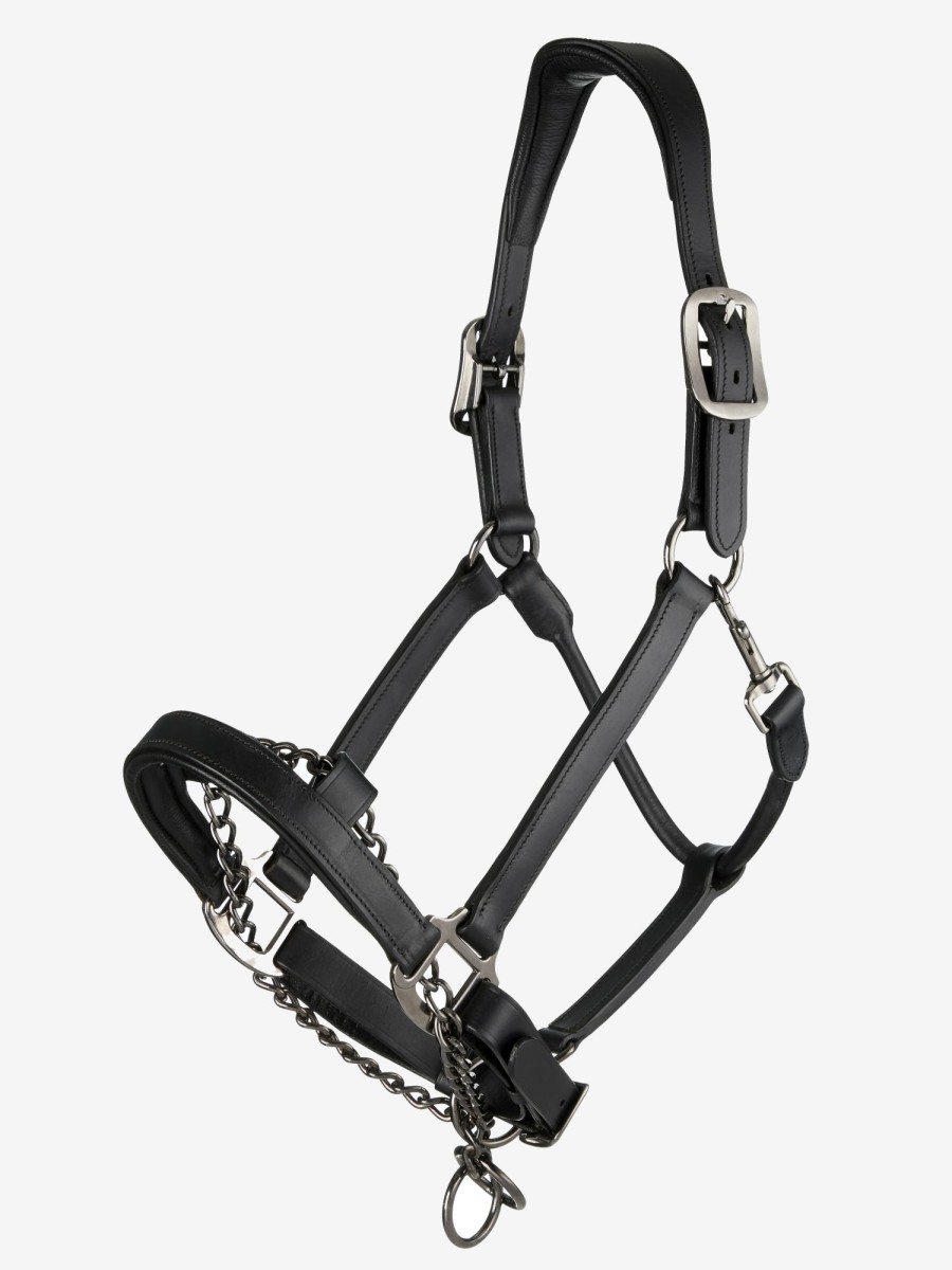 Horse LeMieux Safety Headcollars | Leather Control Headcollar Black