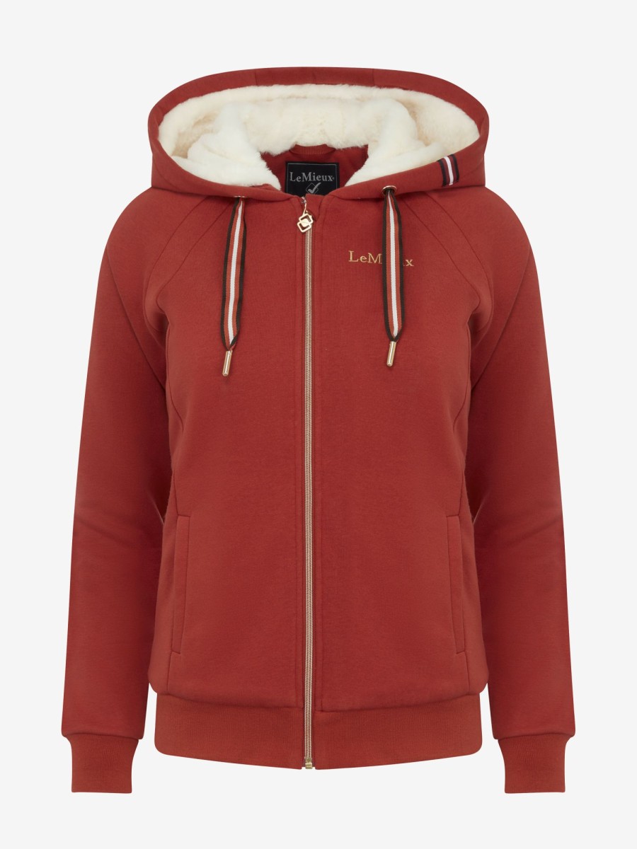 Clothing LeMieux Hoodies & Jumpers | Sherpa Lined Hoodie Sienna