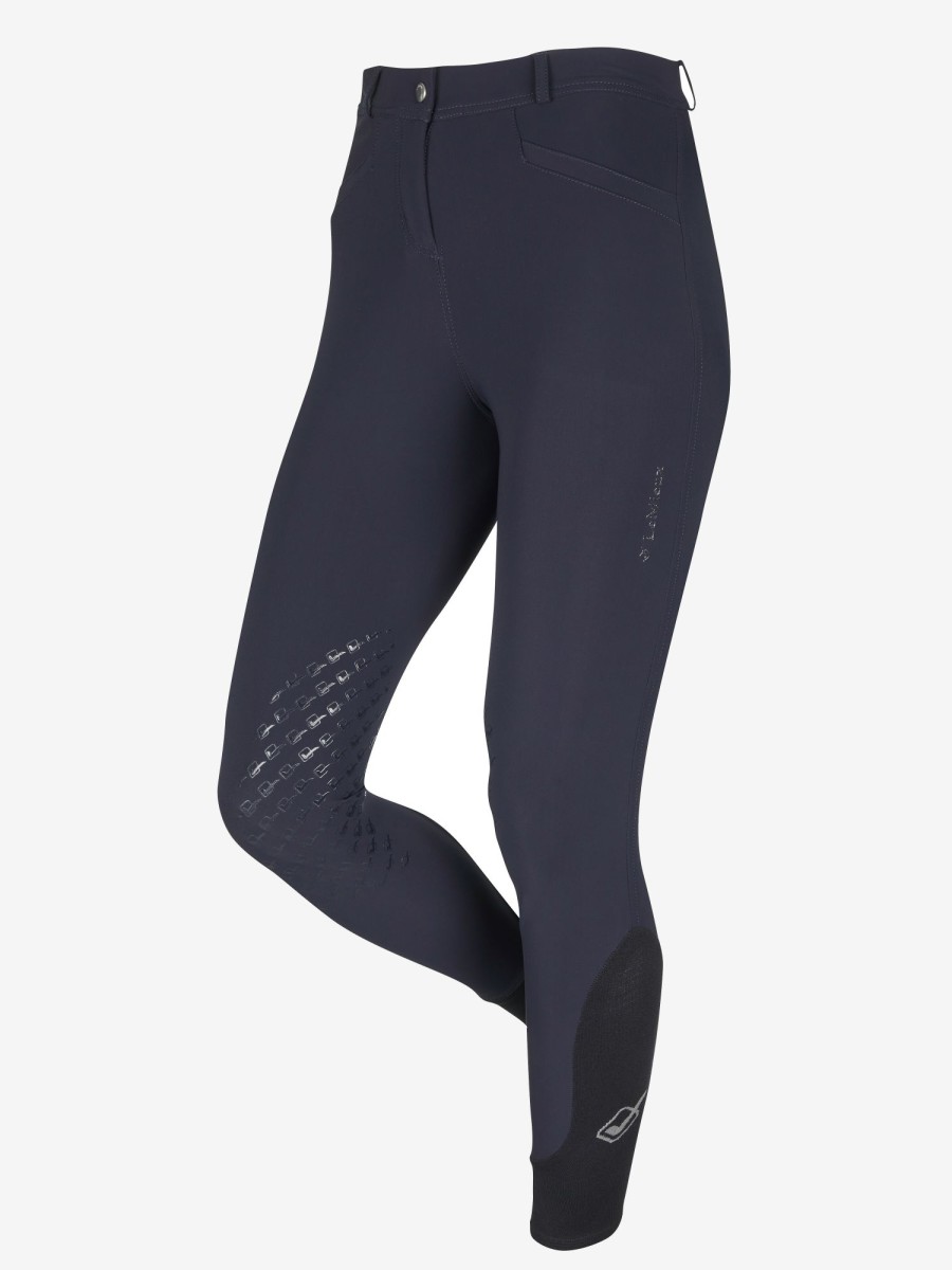 Clothing LeMieux Breeches & Jodhpurs | Dynamique Knee Grip Breeches Dark Navy