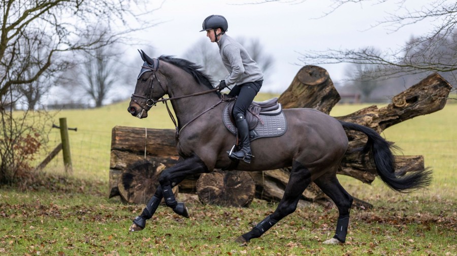 Saddle Pads LeMieux | Self-Cool Close Contact Square Polar Grey Large