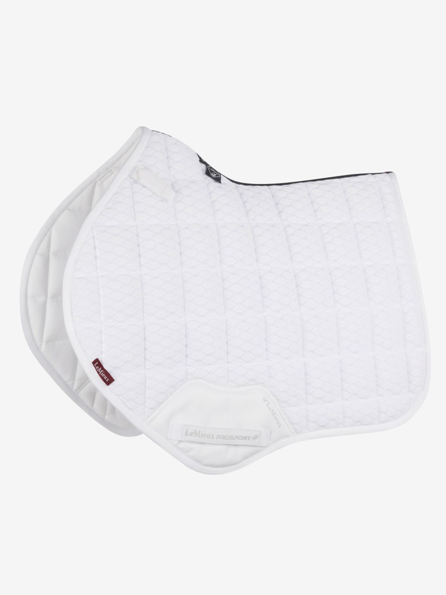 Saddle Pads LeMieux | Carbon Mesh Close Contact Square White Large