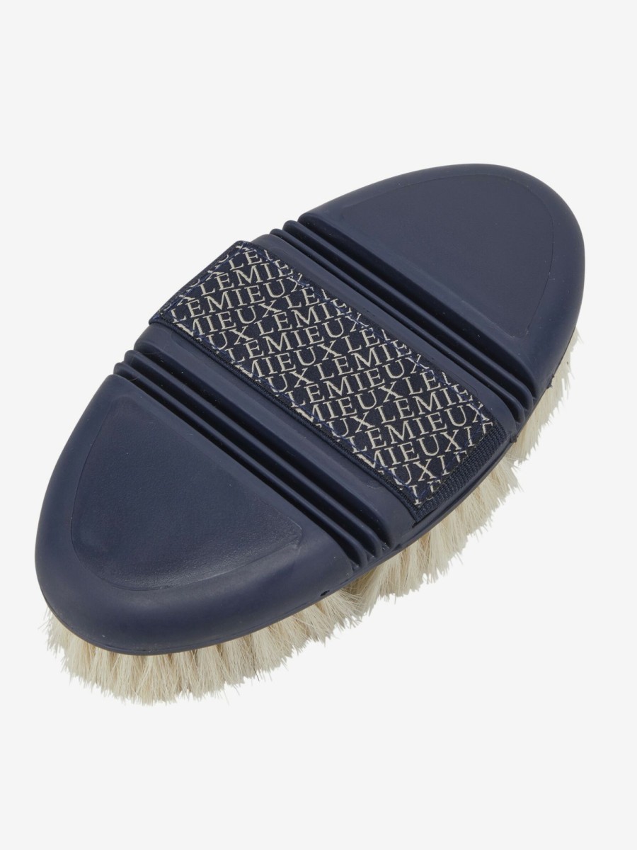 Horse LeMieux Brushes | Flexi Goats Hair Body Brush Navy One Size