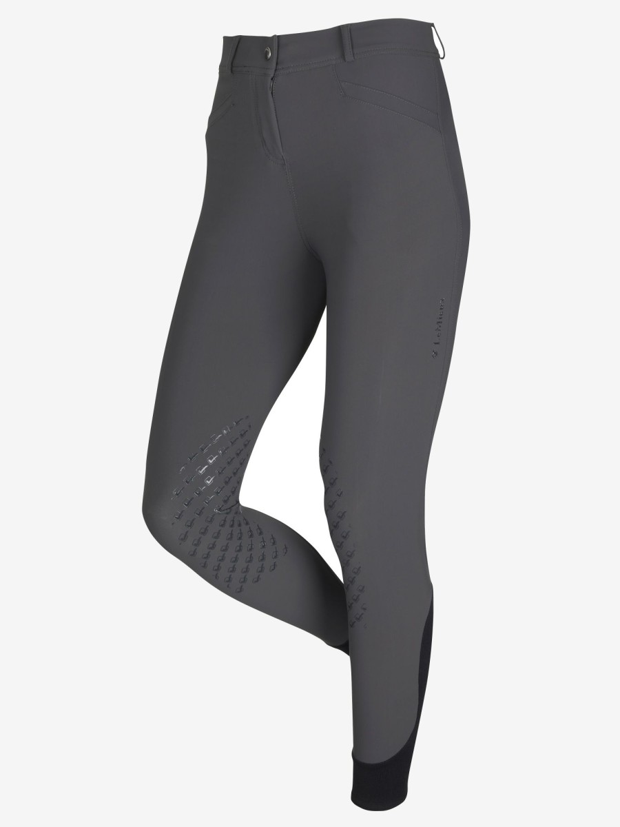 Clothing LeMieux Breeches & Jodhpurs | Dynamique Knee Grip Breeches Graphite Grey