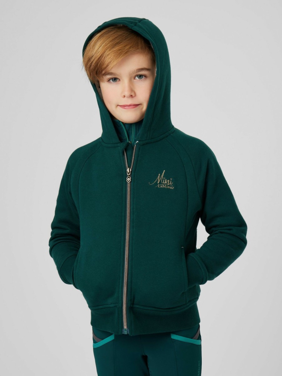 Clothing LeMieux Hoodies & Jumpers | Mini Sherpa Lined Lily Hoodie Spruce