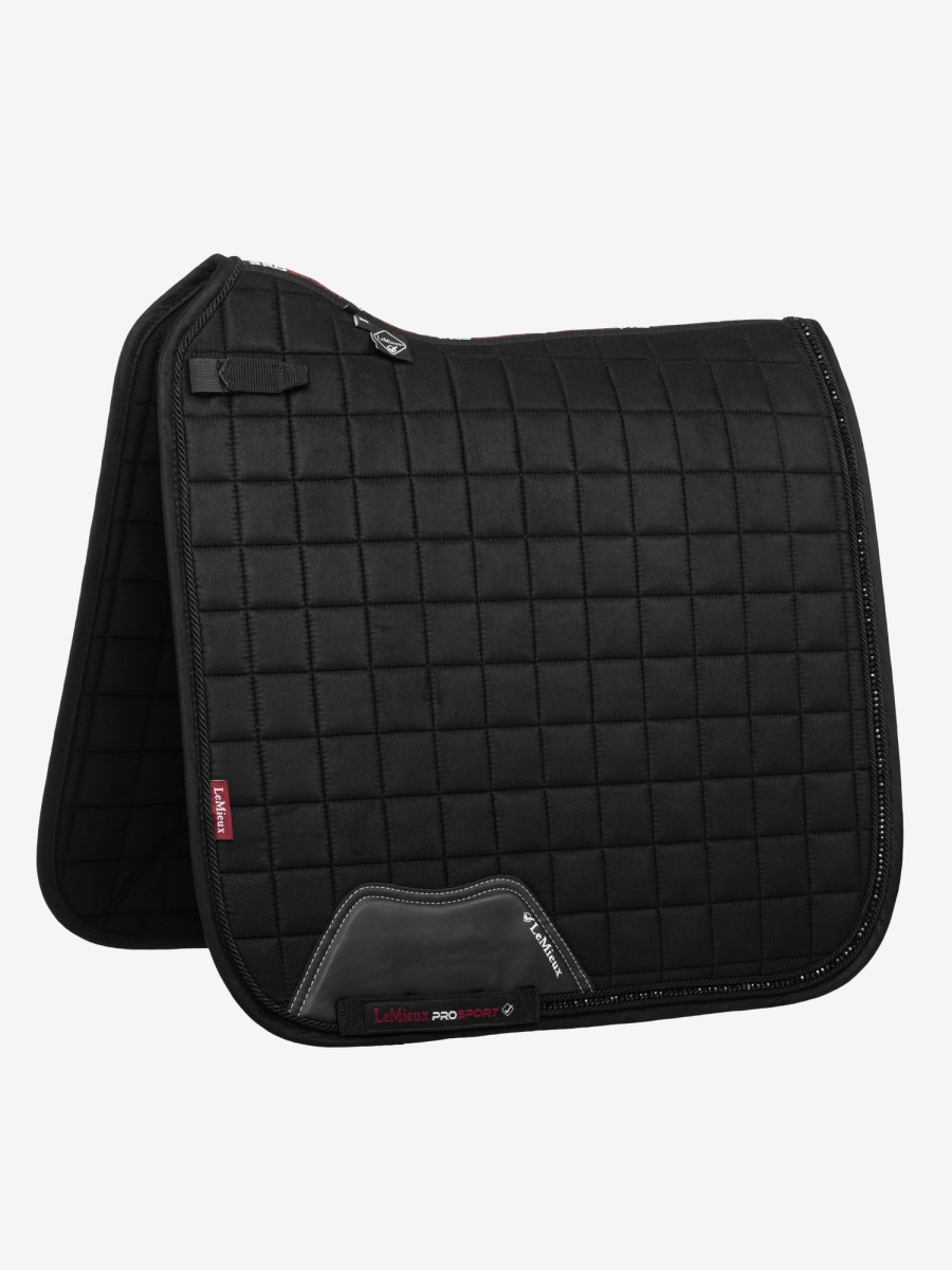 Saddle Pads LeMieux | Diamante Dressage Square Black Large