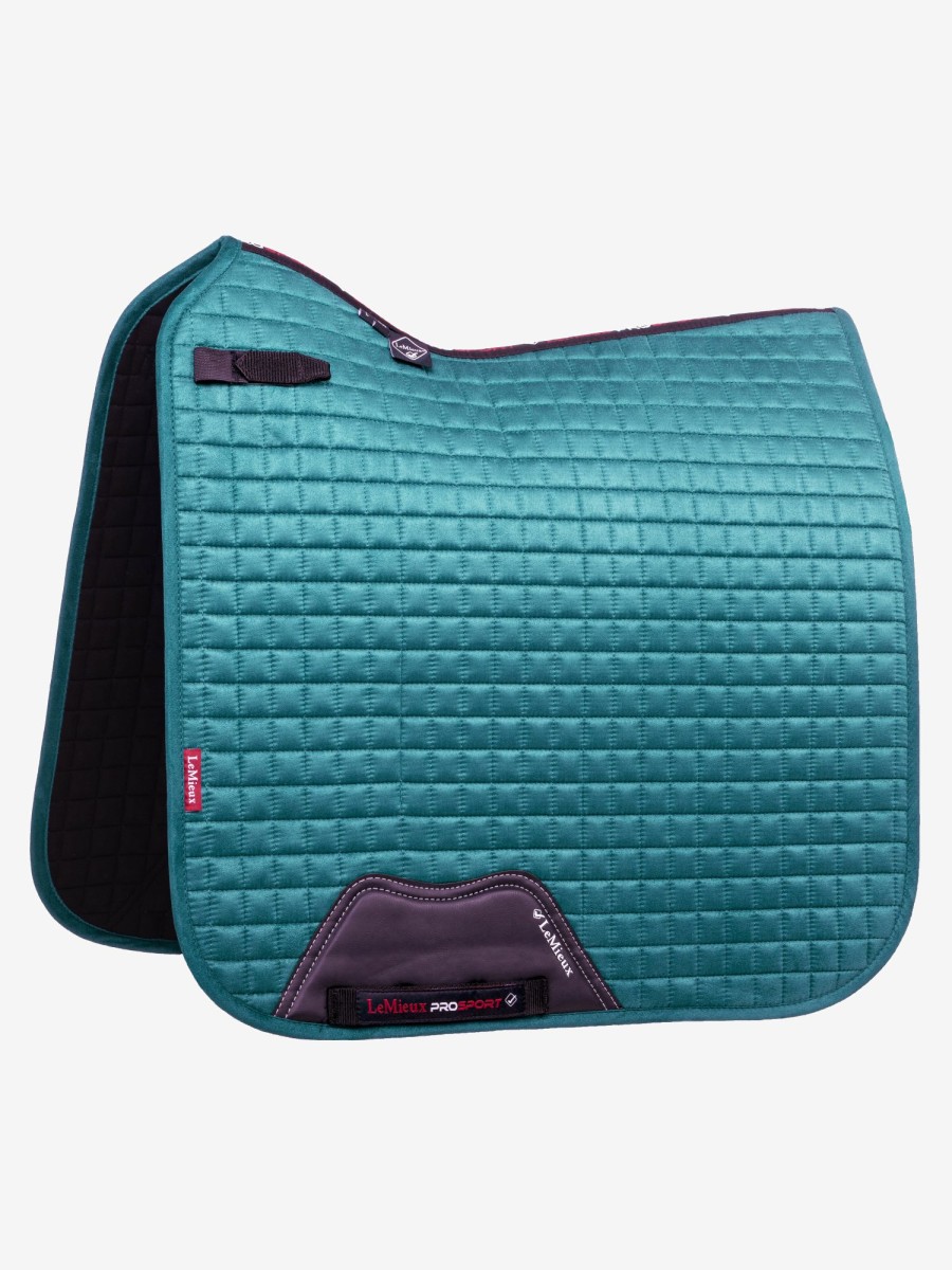 Saddle Pads LeMieux | Suede Dressage Square Peacock