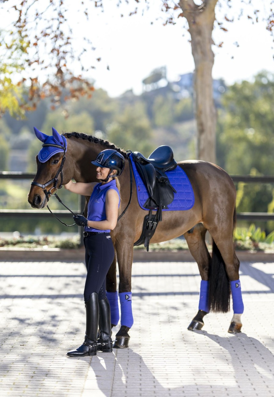 Saddle Pads LeMieux | Carbon Mesh Dressage Square Bluebell Large