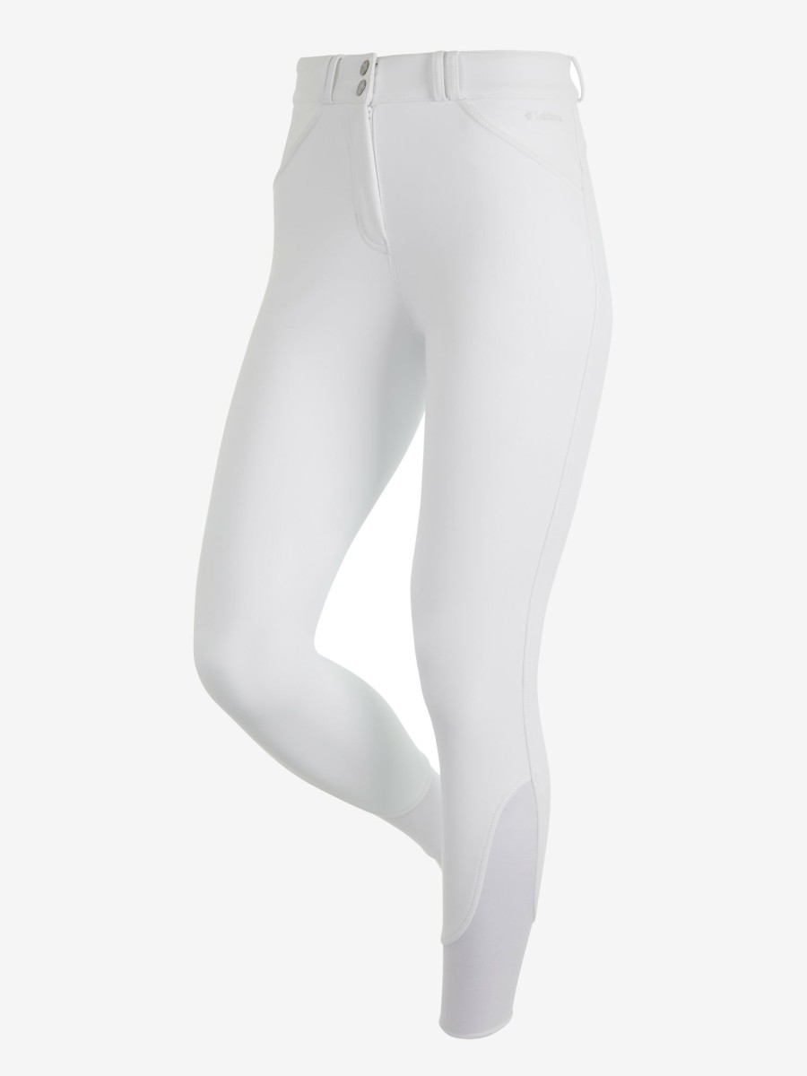 Clothing LeMieux Breeches & Jodhpurs | Drytex Waterproof Breeches Knee Grip White