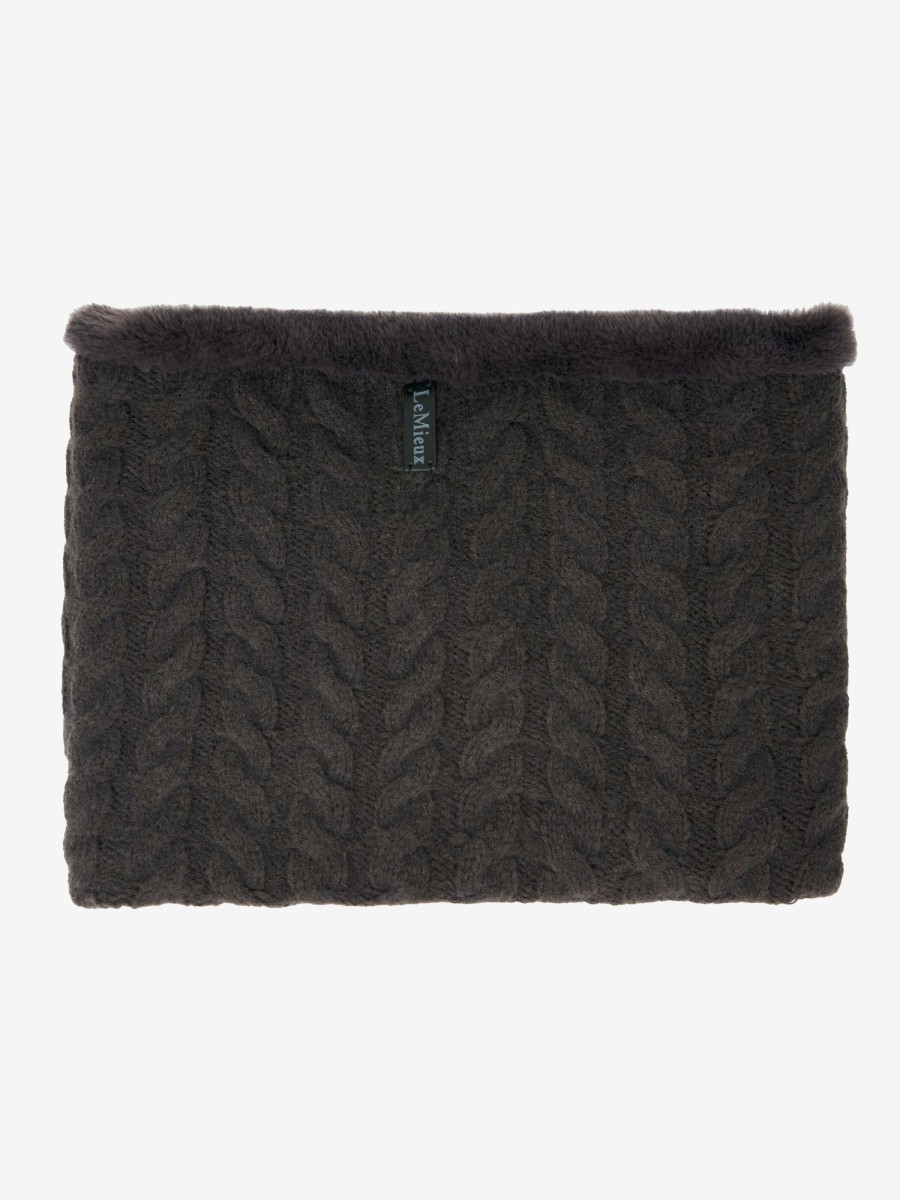 Clothing LeMieux Scarves & Snoods | Cable Knit Snood Liquorice One Size