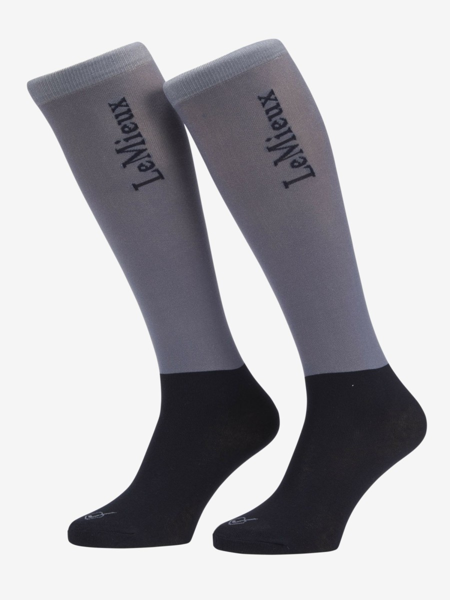 Clothing LeMieux Socks | Competition Socks 2 Pack Jay Blue